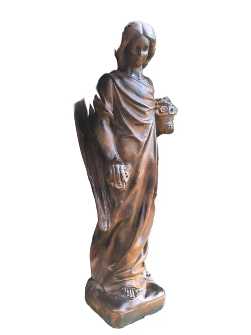 Standing Angel in Oxide - 105 cm - Stone