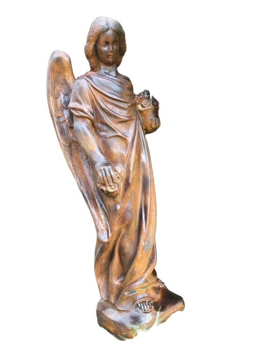 Standing Angel in Oxide - 105 cm - Stone