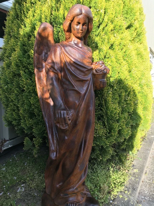 Standing Angel in Oxide - 105 cm - Stone