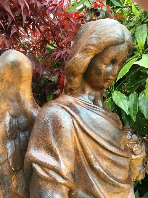 Standing Angel in Oxide - 105 cm - Stone