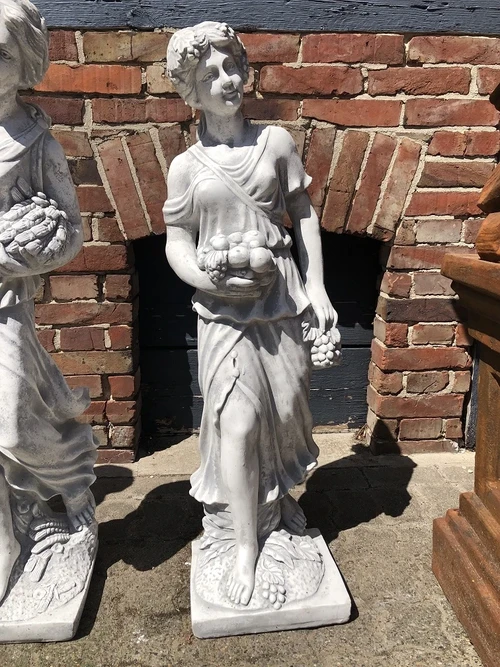 Vier Jaargetijden - Tuinbeelden - Steen - Set van 4 Stuks