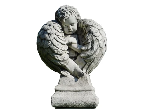 Statue Angel with Wings - 57 cm - Stone