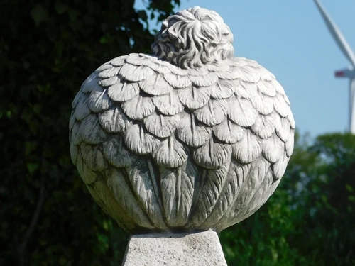 Statue Angel with Wings - 57 cm - Stone