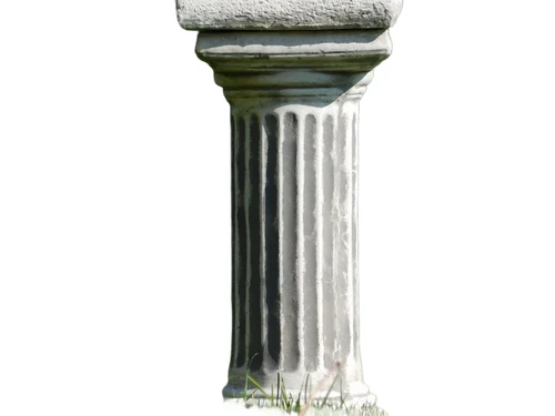 Angel with Wings on Pedestal - 110 cm - Stone