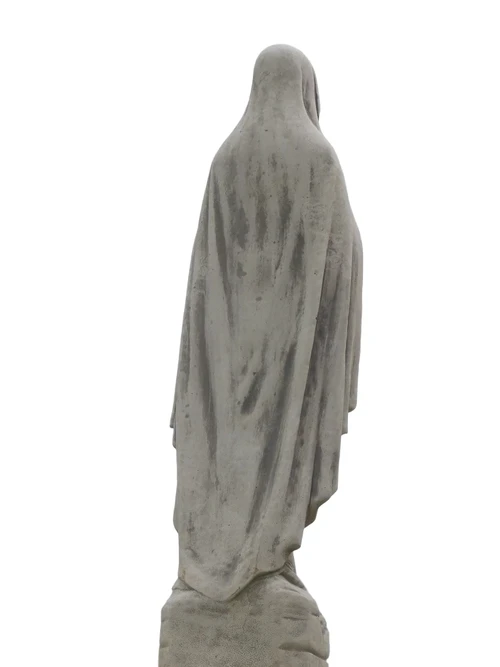 Large Mary Statue on Pedestal - 190 cm - Solid Stone