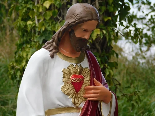 Sacred Heart Statue of Jesus XL - 113 cm - Polystone