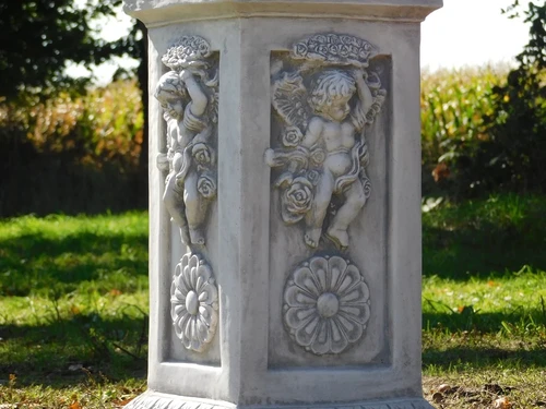 Pedestal with Angels - 63 cm - Stone