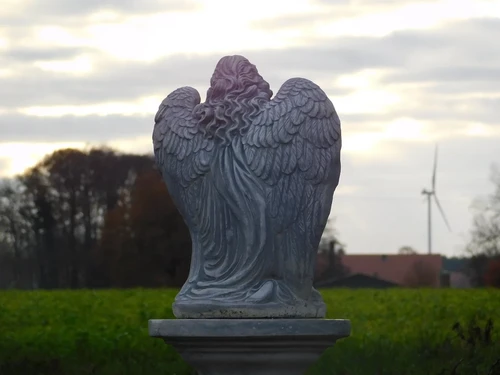 Beeld Engel met Vleugels - Gedetailleerd - Steen