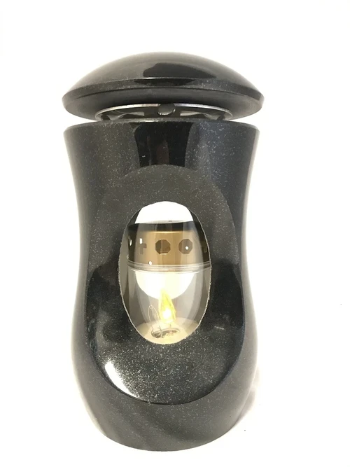 Last one: A grave lantern / grave lamp - Made entirely of Granite