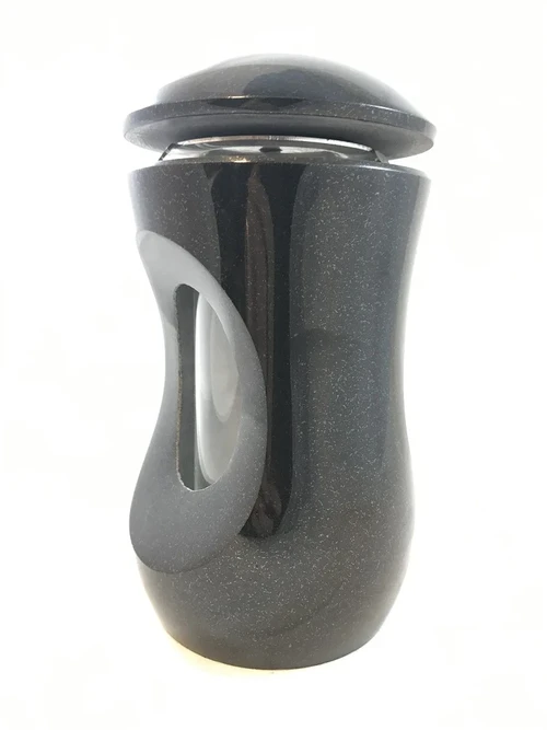 Last one: A grave lantern / grave lamp - Made entirely of Granite