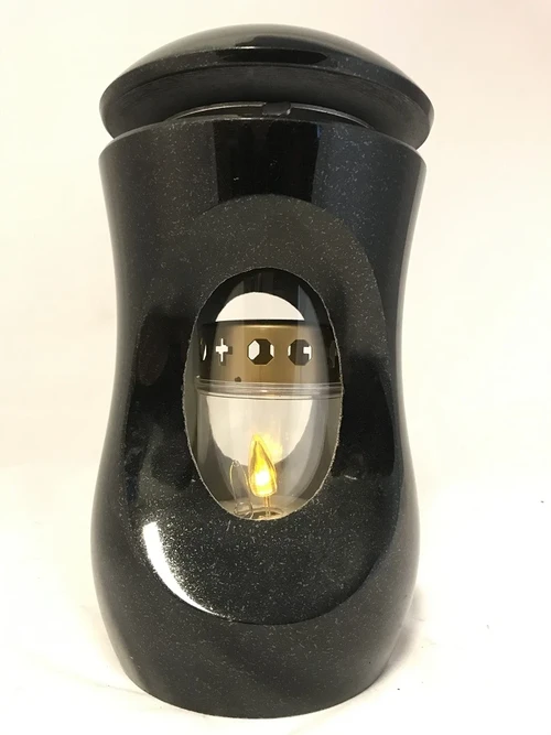 Last one: A grave lantern / grave lamp - Made entirely of Granite