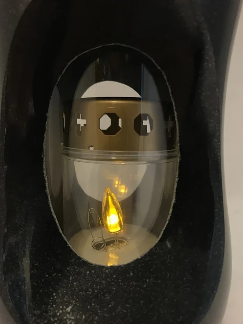 Last one: A grave lantern / grave lamp - Made entirely of Granite