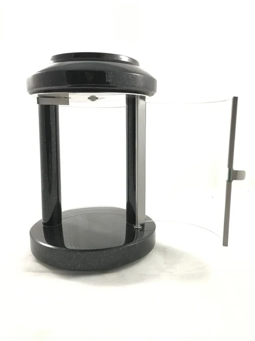 Grave lantern / Grave lamp - Granite - with 2 large semi-circular windows