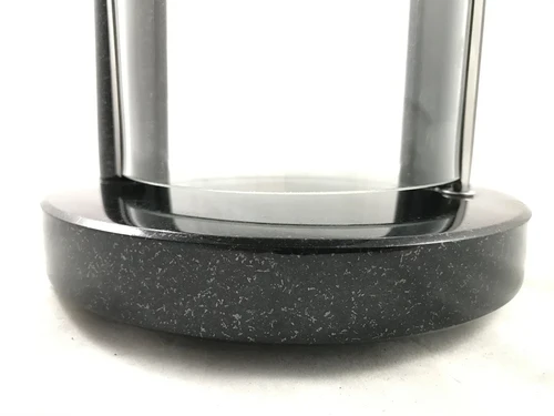 Grave lantern / Grave lamp - Granite - with 2 large semi-circular windows