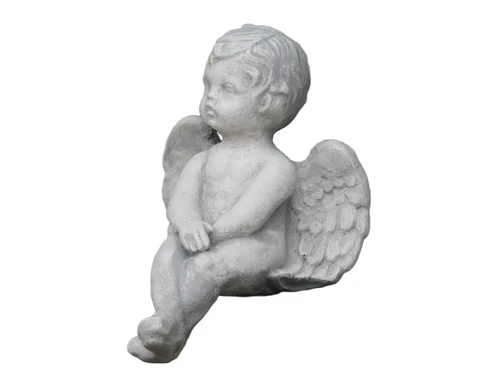 Angel - sitting - full made of stone