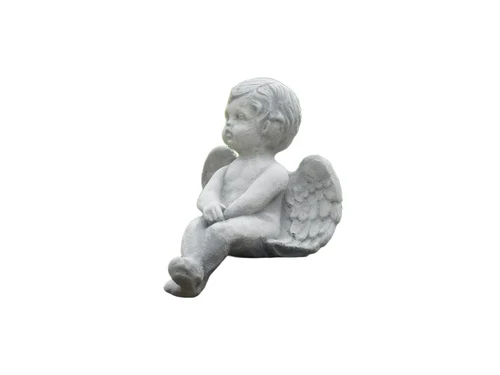 Angel - sitting - full made of stone