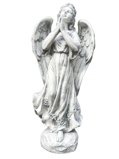 Praying Angel Statue – 74 cm – Solid Stone