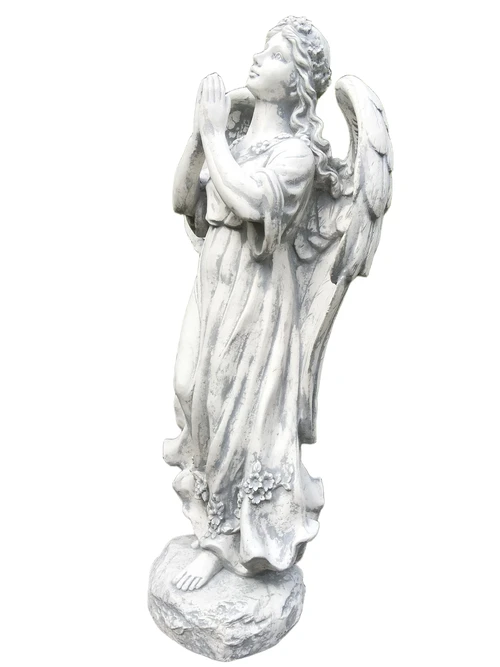 Praying Angel Statue – 74 cm – Solid Stone