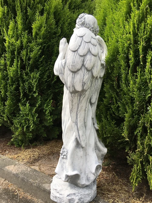 Praying Angel Statue – 74 cm – Solid Stone