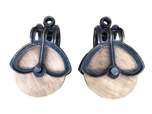 Cast Iron Pully wheel, metal running wheel - pulley, hanger, beautiful