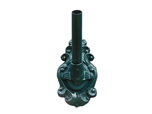 Decorative flagpole holder - alu - dark green