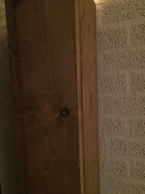 Scaffolding wooden robust column 1 meter high