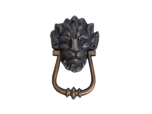 Deurklopper Lion - gietijzer - koper kleur
