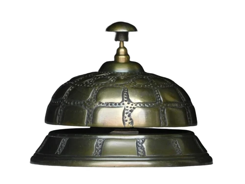 Hotel bell - alu - brown brass