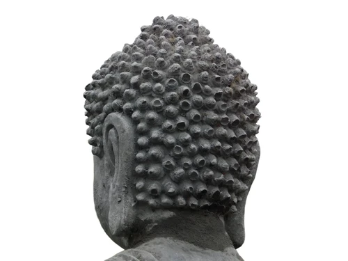 Beeld Boeddha Grijs - 38 cm - Steen