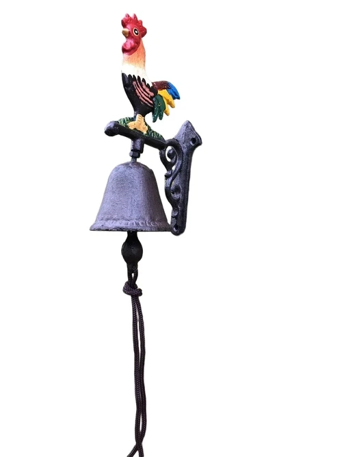 Deurbel ''Haan'' - gietijzer - small.