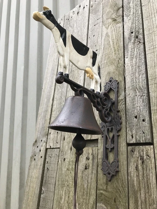 Deurbel ''koe'', wand bel, erg leuk!