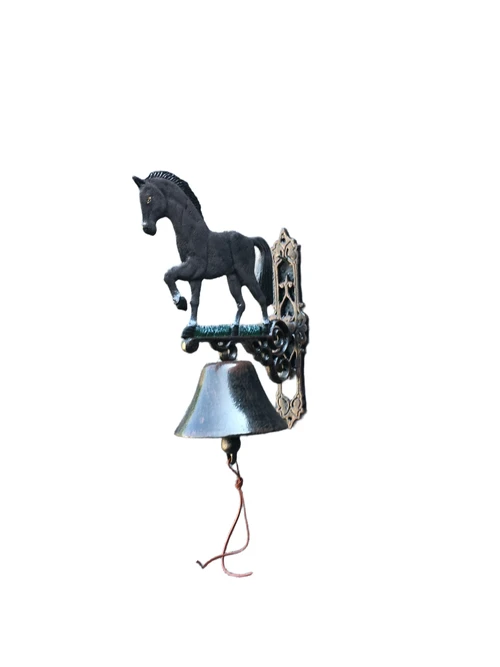 Klassieke Gietijzeren Wandbel met Paard – Deurbel