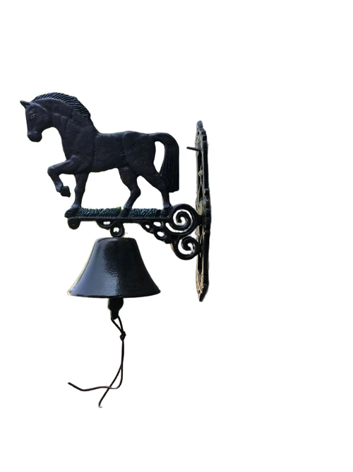 Klassieke Gietijzeren Wandbel met Paard – Deurbel