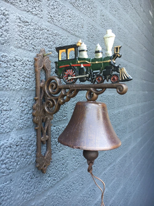 Deurbel ''Trein'' - locomotief gietijzer