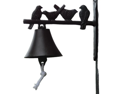 Doorbell with Birds - Cast iron - Bell with cord