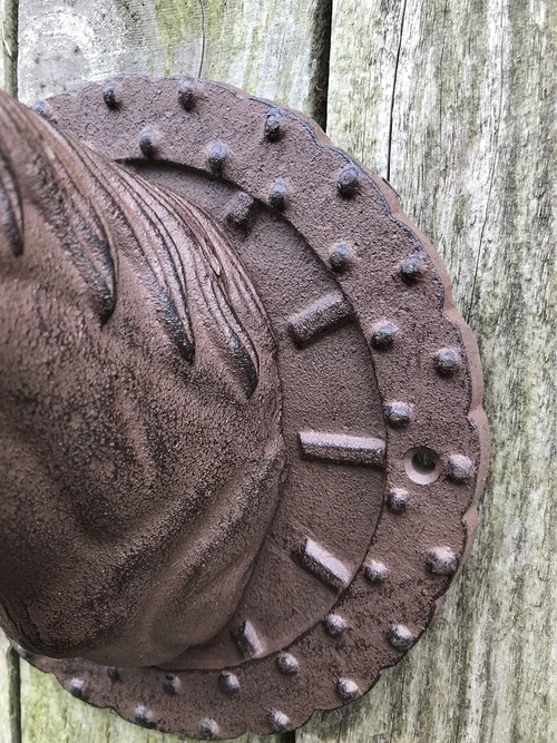 Horse's Head Doorbell – Cast Iron – Ornate Wall Bell