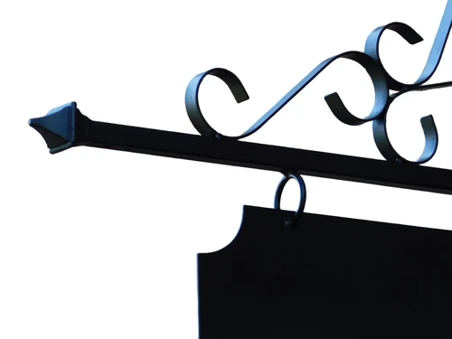 Schild Schwarz - Laden Schild- 75 cm - Rechteckig - Eisen