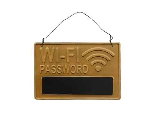 Wandbord Wi-Fi wachtwoord - wanddecoratie - metaal