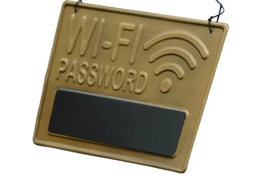 Wandbord Wi-Fi wachtwoord - wanddecoratie - metaal