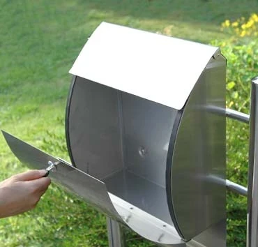 Two Letterboxes - 125 cm - stainless steel