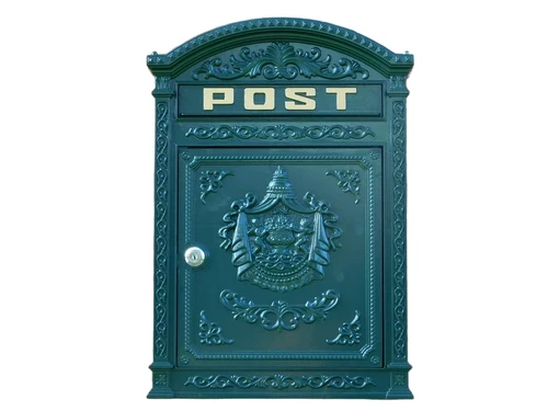 Wall mailbox Post - Green - Alu
