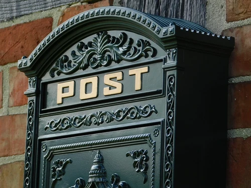 Wall mailbox Post - Green - Alu