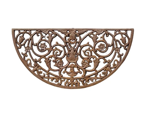Doormat - wall ornament - cast iron - dark brown