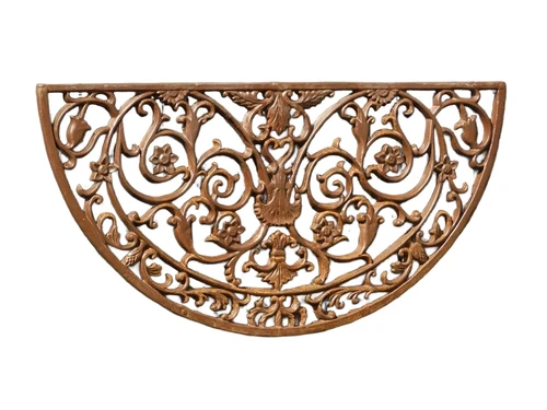Doormat - wall ornament - cast iron - dark brown