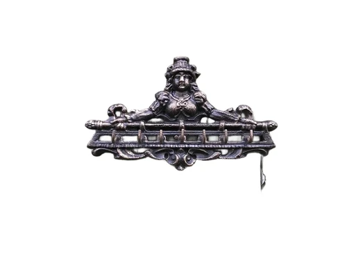 Decorative key holder with beautiful image, with 7 hooks