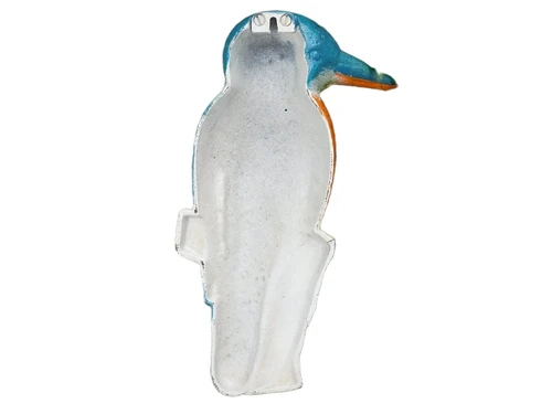 Kingfisher in Colour - 27 cm - Cast iron - Wall decoration