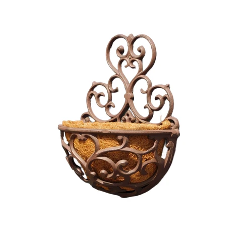 Classic wall hanging for plants - cast iron