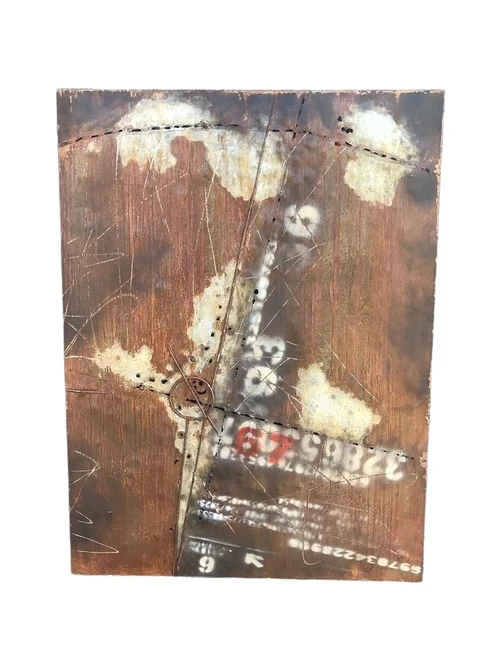 Metalen schilderij, bijzonder en uniek kunstwerk!