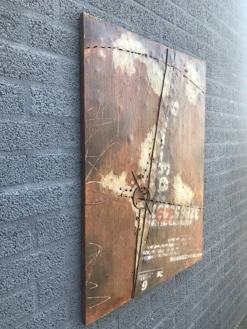 Metalen schilderij, bijzonder en uniek kunstwerk!