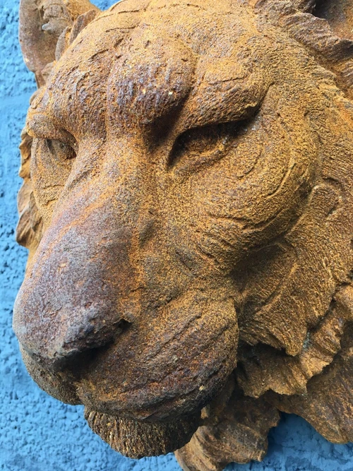 Wall Ornament / Lioness Water Spout – 40 cm – Cast Iron